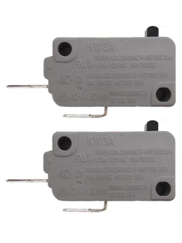 картинка Микропереключатели 2шт Dongnan KW3A-16T0-B200 нормально разомкнутые, 2-х контактные 16(4)A 250V от магазина Интерком-НН