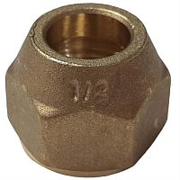 картинка Гайка под развальцовку 1/2 для соединения медной трубы с элементом холодильной системы от магазина Интерком-НН