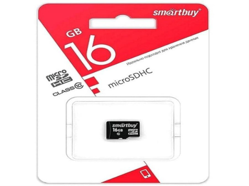 картинка Память microSDHC 16Gb SmartBuy class10 без адаптера (SB16GBSDCL10-00LE) от магазина Интерком-НН