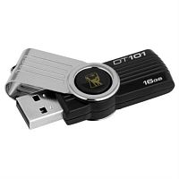 картинка Память USB 16 Gb Kingston DT101G2 черный металл от магазина Интерком-НН