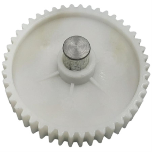 картинка Шестерня большая с валом под паз D=82/14мм, H=72мм, 46 прямых зубьев для мясорубки Дельта от магазина Интерком-НН фото 2