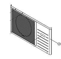 картинка Panasonic CWE06K1043 Передняя панель внешнего блока кондиционера с решеткой для CU-A24JKD от магазина Интерком-НН