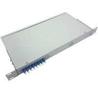 картинка Кросс оптический 19" КОР-24-У SM в сборе на 8 LC портов с пигтейлами и адаптерами  от магазина Интерком-НН