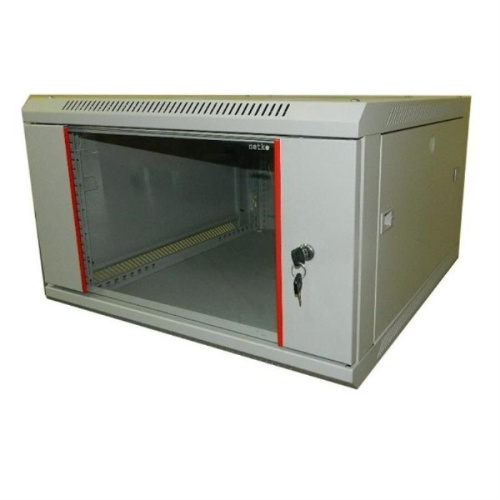 картинка Шкаф настенный 9U серия WM (600х650х500), разборный, серый Netko от магазина Интерком-НН