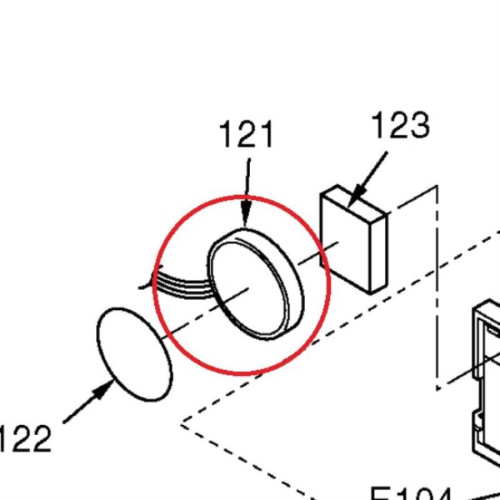 картинка Panasonic L0AD02A00013 Динамик для KX-TCD650 от магазина Интерком-НН фото 2