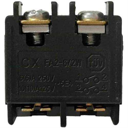 картинка Выключатель FA2-6/2W (149A) с боковыми направляющими 6A, 250V для электроинструмента  от магазина Интерком-НН фото 2