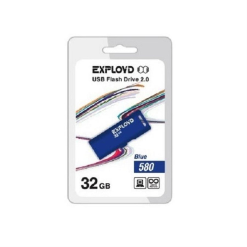 картинка Память USB 32Gb Exployd синий 580 (EX-32GB-580-Blue) от магазина Интерком-НН