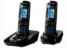 картинка Panasonic KX-TG8422RUB - Беспроводной телефон DECT (радиотелефон) с автоответчиком, цвет: черный  от магазина Интерком-НН