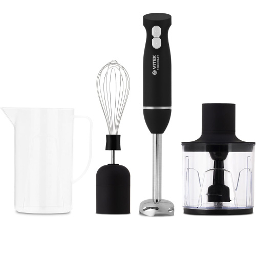 картинка Vitek VT-8527 погружной блендер 1000Вт 2 скорости, черный от магазина Интерком-НН