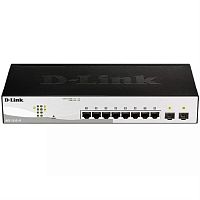 картинка D-Link DGS-1210-10/F1A управляемый коммутатор 8 портов 10/100/1000Base-T и 2 порта 1000Base-X SFP от магазина Интерком-НН