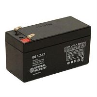 картинка GENERAL SECURITY GS 1,2 -12 Аккумуляторная батарея емкостью 1.2 Ач и напряжением 12 Вольт от магазина Интерком-НН