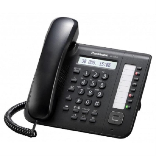 изображение Panasonic KX-DT521RU-B Системный телефон 8 кнопок с индикацией, 1-строчный дисплей с подсветкой магазин Компании Интерком-НН картинка Panasonic KX-DT521RU-B Системный телефон 8 кнопок с индикацией, 1-строчный дисплей с подсветкой от магазина Интерком-НН