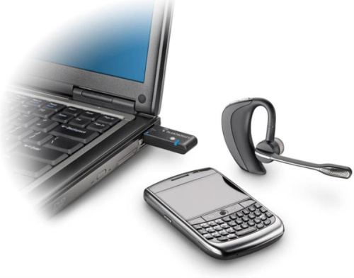картинка Plantronics PL-WG200/B Blutooth гарнитура для компьютера и мобильного телефона Voyager Pro USB от магазина Интерком-НН