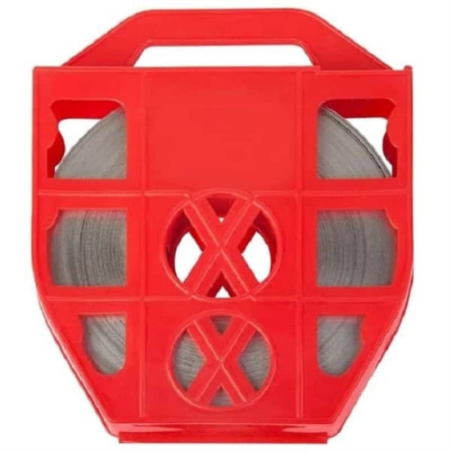 изображение Лента монтажная нержавеющая LMN-C201 для фиксации элементов крепления подвесного кабеля на опорах магазин Компании Интерком-НН картинка Лента крепежная из нержавеющей стали LMN-C201 (50м) для фиксации элементов крепления кабеля от магазина Интерком-НН