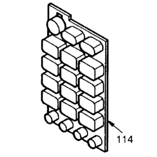картинка Panasonic PQSX10016Y Клавиатура для телефона KX-F910, KX-T9180, KX-T9350, KX-T9501, KX-T9380 от магазина Интерком-НН фото 2
