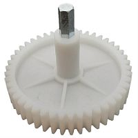картинка Шестерня большая с валом MDY-46 D=81мм, H=81/17мм, 46 прямых зубьев для мясорубки Vitek  от магазина Интерком-НН