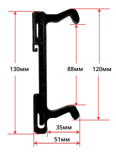 картинка MDK7 Защелка, крючок двери микроволновой печи Galanz 130мм от магазина Интерком-НН