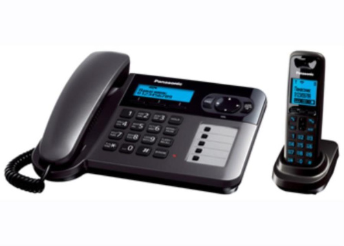 изображение Беспроводной телефон Panasonic KX-TG6451RUT DECT (радиотелефон) , цвет: темно-серый металлик магазин Компании Интерком-НН картинка Panasonic KX-TG6451RUT - Беспроводной телефон DECT (радиотелефон) , цвет: темно-серый металлик от магазина Интерком-НН