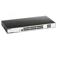 картинка D-Link DGS-3000-28XS/B1A управляемый коммутатор с 24 портами 1000Base-X SFP, 4 порта 10GBase-X SFP+ от магазина Интерком-НН