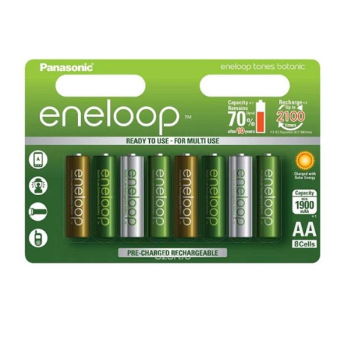 изображение 8 аккумуляторов 1900mAh AA BL8 Panasonic eneloop BK-3MCCE/8TE BOTANIC COLORS магазин Компании Интерком-НН картинка Panasonic eneloop BK-3MCCE/8TE BOTANIC COLORS 8шт. аккумуляторов 1900mAh AA BL8 от магазина Интерком-НН