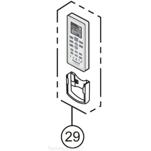 изображение Panasonic ACXA75C00270 Пульт дистанционного управления для кондиционера E7SKEW, E9SKEW, E12SKEW магазин Компании Интерком-НН фото 2 картинка Panasonic ACXA75C00270 Пульт дистанционного управления для кондиционера E7SKEW, E9SKEW, E12SKEW от магазина Интерком-НН фото 2