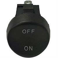 картинка Переключатель клавишный KCD1 (223(12)) черный без подсветки ON-OFF 6A 250VAC от магазина Интерком-НН
