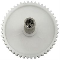 картинка Шестерня большая с валом D=82/15мм, H=58мм, 46 прямых зубьев для мясорубки Умелица от магазина Интерком-НН