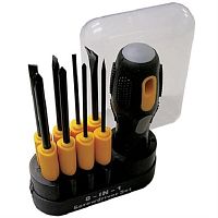 картинка Santool 031409-006 набор отверток CR-V намагниченных, 8 предметов с пластиковым креплением от магазина Интерком-НН