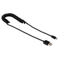 картинка Кабель USB micro USB 1 м для передачи данных и заряда черный/витой (ELTRONIC) от магазина Интерком-НН