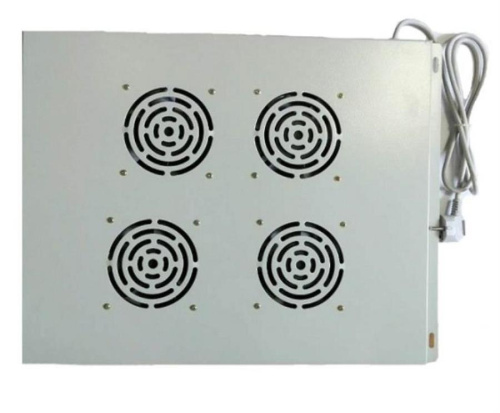 картинка Блок вентиляторов 4 шт с кабелем, серый от магазина Интерком-НН