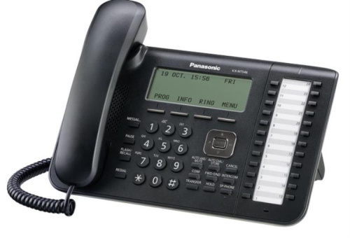изображение IP Системный Телефон (IP СТ) Panasonic KX-NT546-B с шестистрочным LCD дисплеем и 2 Ethernet портами магазин Компании Интерком-НН картинка Panasonic KX-NT546RU-B Системный IP Телефон с 6-ти стр. LCD дисплеем и 2 Ethernet портами черный от магазина Интерком-НН