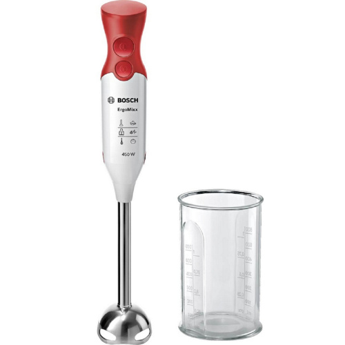 картинка Bosch MSM64110 блендер погружной 450Вт, белый/красный от магазина Интерком-НН