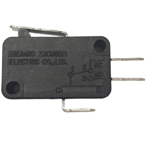 картинка Микропереключатель 3-х контактный V-151-1C25 250V 16A с рычагом 15мм для микроволновой печи (СВЧ) от магазина Интерком-НН