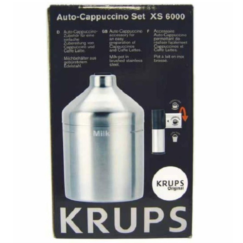 изображение Krups XS600010 капучинатор с емкостью для молока из нержавеющей стали для кофемашин EA80.. EA82.. XP72.. магазин Компании Интерком-НН картинка Krups XS600010 капучинатор с емкостью для молока для кофемашин EA80.. EA82.. XP72.. от магазина Интерком-НН