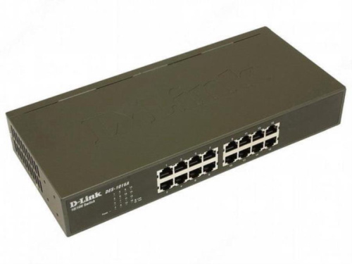 картинка D-Link DES-1016А Неуправляемый коммутатор с 16 портами 10/100Base-TX от магазина Интерком-НН