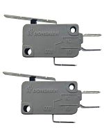 картинка Микропереключатель 2 шт.Dongnan KW3A-16Z3-A200 3-х контактный 16(4)A 250V с рычагом 27мм от магазина Интерком-НН