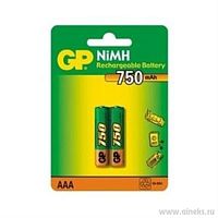 картинка Упаковка аккумуляторов 2шт GP 75AAAHC-BC2 Pet-G 750mAh  от магазина Интерком-НН