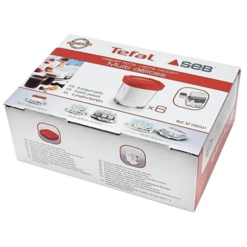 изображение Комплект баночек XF100501 для йогуртницы Tefal (уп. 6шт) магазин Компании Интерком-НН фото 2 картинка Tefal XF100501 комплект баночек для йогуртницы (уп. 6шт) от магазина Интерком-НН фото 2