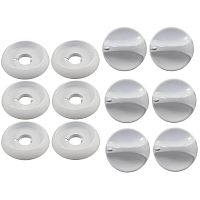 картинка Комплект ручек 01040579 для газовой плиты Gefest 1100, 3100 (белые) от магазина Интерком-НН