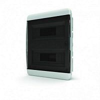 картинка Tekfor BVK 40-24-1 Пластиковый щит на 24 модуля с прозрачной черной дверцой (290х385х102) от магазина Интерком-НН