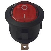 картинка Переключатель клавишный QY602-101 (223(5)) красный с подсветкой ON-OFF 6A 250VAC от магазина Интерком-НН