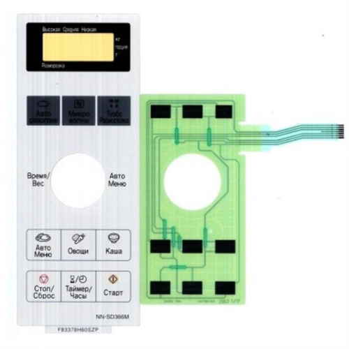 картинка Panasonic F630Y8H60SZP Сенсорная панель на русском для СВЧ (микроволновой печи) NN-SD366M ZPE от магазина Интерком-НН фото 2