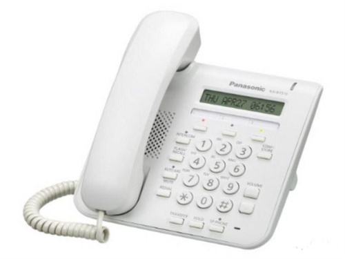 картинка Panasonic KX-NT511ARUW Б/У IP-телефон MGCP на 3 кнопки DSS, 1-строчный экран, 2 порта 100Base-TX от магазина Интерком-НН
