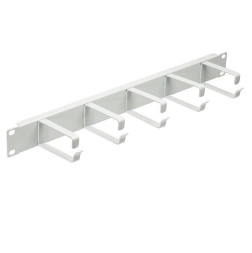 картинка Органайзер металлический с металлическими  кольцами, 1U, серый от магазина Интерком-НН