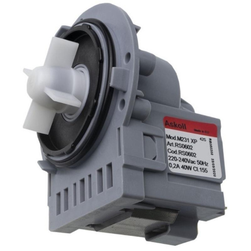 изображение Askoll PMP100 (144997) мотор сливного насоса (помпа) M231 40 Вт, 0,2 А, медная обмотка для стиральной машины магазин Компании Интерком-НН картинка Askoll PMP100 (144997) мотор сливного насоса (помпа) M231 40 Вт, 0,2 А, медная обмотка от магазина Интерком-НН