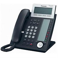 картинка Panasonic KX-DT346RUB-RB цифровой системный телефон 24 кнопки с индикацией, черный Б/У от магазина Интерком-НН