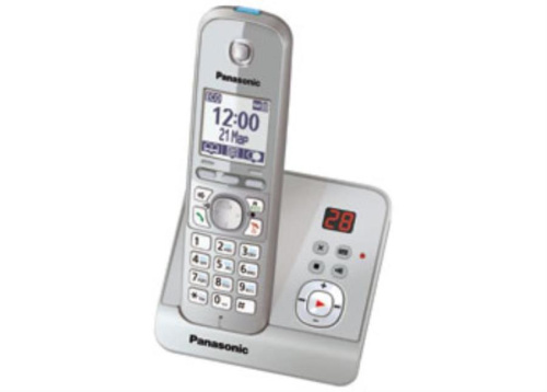 картинка Panasonic KX-TG6721RUS - Беспроводной телефон DECT (радиотелефон) с автоответчиком, цвет: серебристы от магазина Интерком-НН