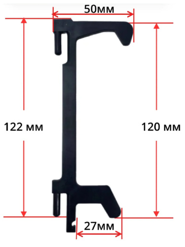 картинка Panasonic Z3018-1480 (F3018-1480) крючок, замок двеери для СВЧ NE-1022, 1025, 1027, 1037, 710, 920 от магазина Интерком-НН
