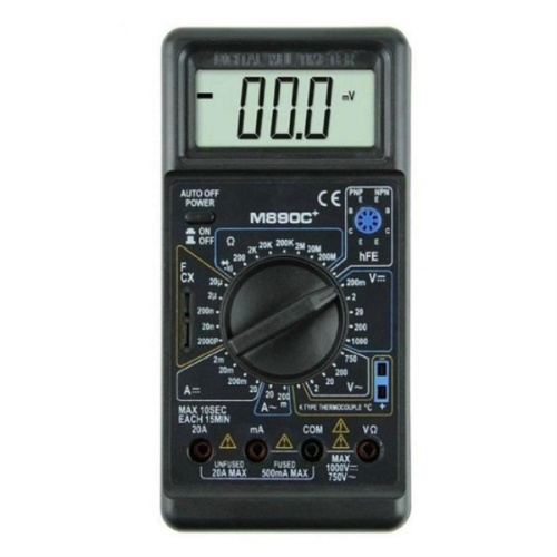 картинка Цифровой мультиметр M890C+ измерения напряжения, тока, сопротивления, температура, емкость, прозвонк от магазина Интерком-НН фото 2