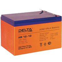 картинка DELTA HR 12-12 Аккумуляторная батарея необслуживаемая 12В, 12А/ч от магазина Интерком-НН